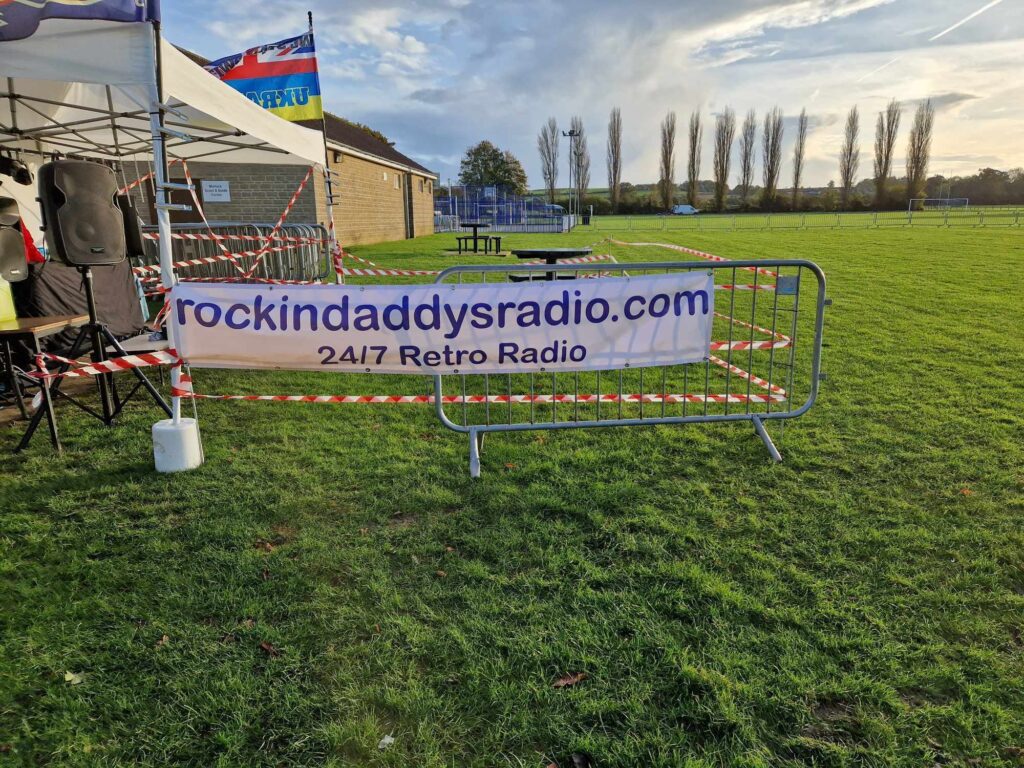 RockinDaddysRadio.com at the Martock Fire Work Event in November 2023